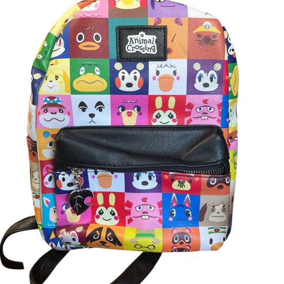 ANIMAL CROSSING Character Grid Mini Backpack By Bio World - Picture 1 of 1